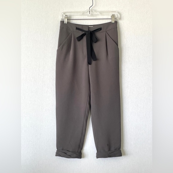 Aritzia Wilfred Allant Cropped Front Tie Pant - Picture 1 of 9